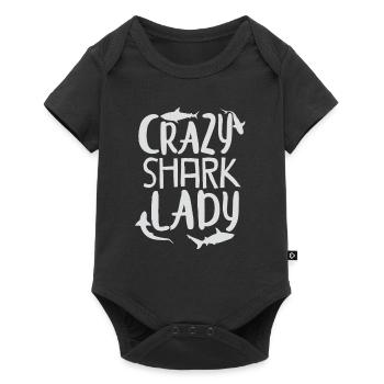shark - Baby Premium short-sleeve bodysuit - black - Front