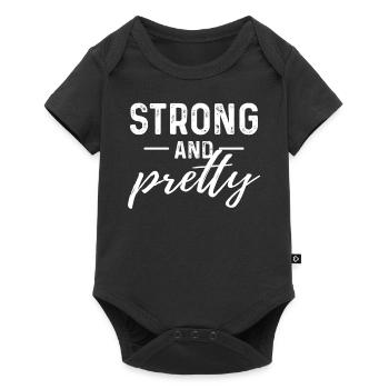 Fitness gym women - Baby Premium short-sleeve bodysuit - black - Front