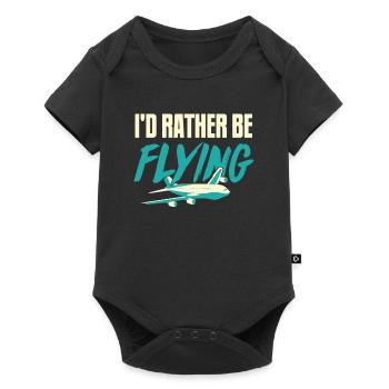 pilot - Baby Premium short-sleeve bodysuit - black - Front