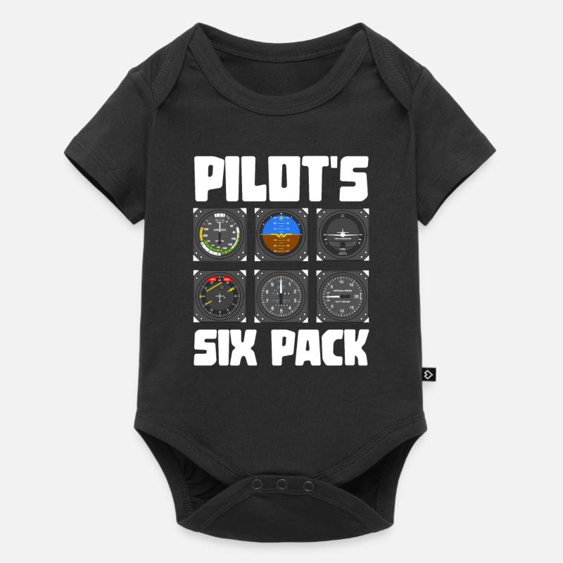 Pilot six-pack gift idea - Baby Premium short-sleeve bodysuit - black