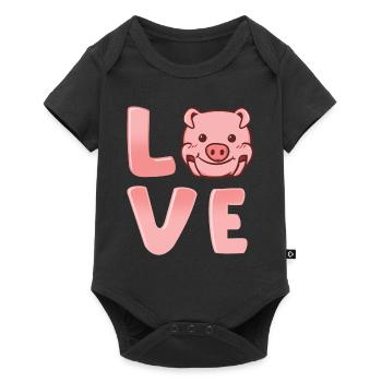Pig Pig Pig - Body à manches courtes Premium Bébé - noir - Devant