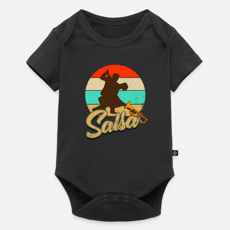 salsa - Body à manches courtes Premium Bébé - noir