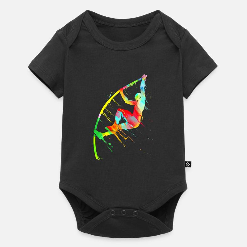 Saut à la perche athlétisme - Body à manches courtes Premium Bébé - noir