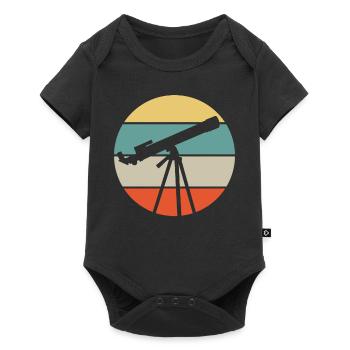 Telescope astronomy - Baby Premium short-sleeve bodysuit - black - Front