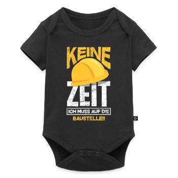 Bauherr Bauherrin Architekt Baurbeiter Baustelle - Baby Premium Kurzarmbody - Schwarz - Vorne