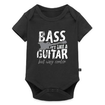 Bass guitar - Baby Premium short-sleeve bodysuit - black - Front