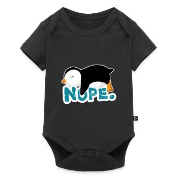 Nope Penguin Zookeeper Penguin propriétaire cadeau - Body à manches courtes Premium Bébé - noir - Devant