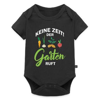 Ich Habe Keine Zeit Der Garten Ruft - Baby Premium Kurzarmbody - Schwarz - Vorne