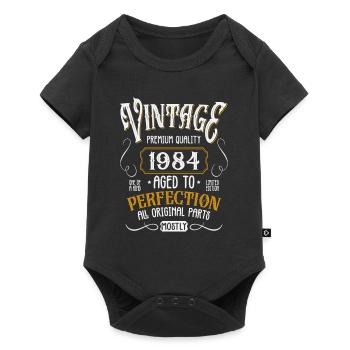 Birthday born in 1984 - Baby Premium short-sleeve bodysuit - black - Front