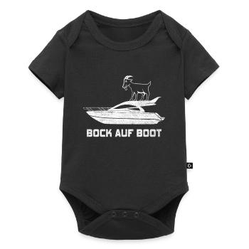 Marin capitaine bateau bateau voile voilier - Body à manches courtes Premium Bébé - noir - Devant