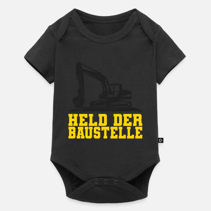 Baggerfahrer - Baby Premium Kurzarmbody - Schwarz