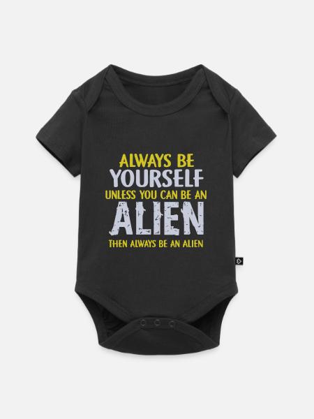 Alien - Baby Premium Kurzarmbody - Schwarz