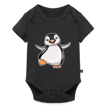 manchot - Body à manches courtes Premium Bébé - noir - Devant