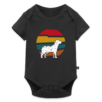 Les amoureux des chiens dalmatiens chien cadeau chien - Body à manches courtes Premium Bébé - noir - Devant