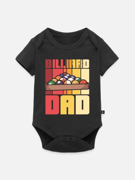 Billiard Dad - Baby Premium Kurzarmbody - Schwarz