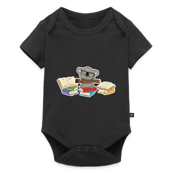 Koala - Baby Premium Kurzarmbody - Schwarz - Vorne