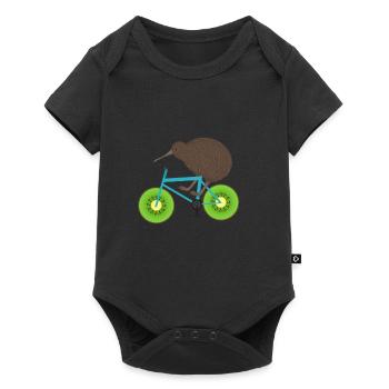 Cadeau de kiwi de Nouvelle-Zélande - Body à manches courtes Premium Bébé - noir - Devant