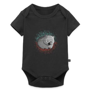 Australie wombat - Body à manches courtes Premium Bébé - noir - Devant