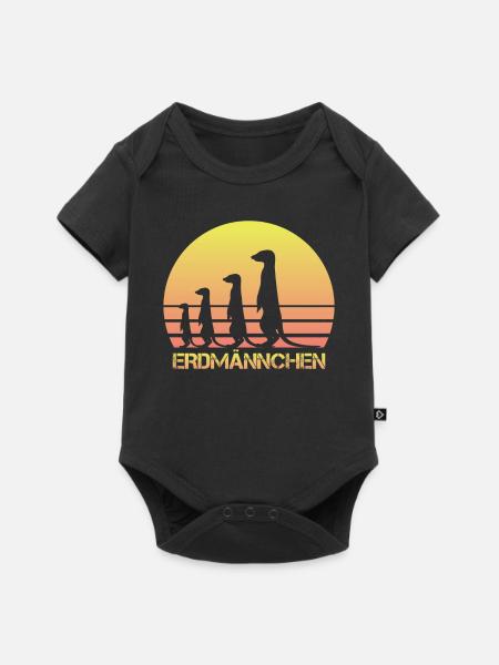 DIE ERDMÄNNCHEN - Baby Premium Kurzarmbody - Schwarz