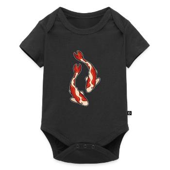 Koi Carpe poisson rouge Poisson d’ornement Aquatic Aquarist - Body à manches courtes Premium Bébé - noir - Devant