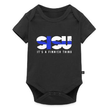 Finnland - Baby Premium Kurzarmbody - Schwarz - Vorne