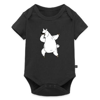 Funny Dabbin Llama Alpaca Dance - Body à manches courtes Premium Bébé - noir - Devant