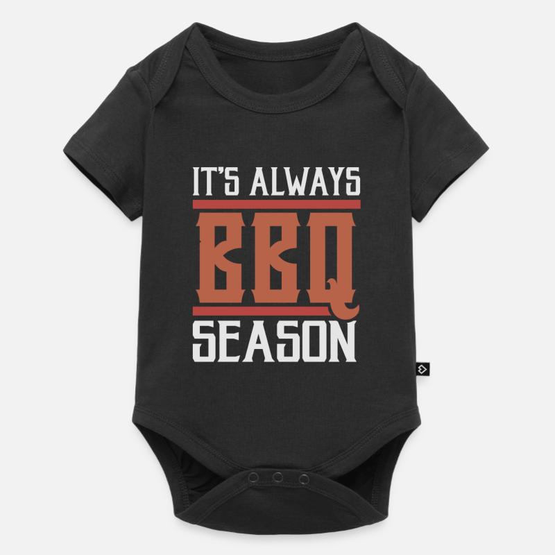 Grillen BBQ - Baby Premium Kurzarmbody - Schwarz