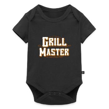 Grillmeister - Baby Premium Kurzarmbody - Schwarz - Vorne