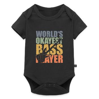 Bass Player Gift WORLD’S OKAYEST BASS PLAYER - Body à manches courtes Premium Bébé - noir - Devant