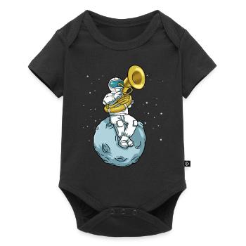 Sousaphone Tshirt Astronaut Brass Band Tuba - Baby Premium short-sleeve bodysuit - black - Front