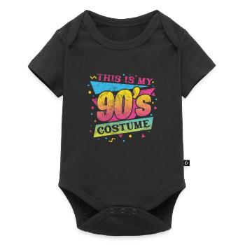 Années 90 - Body à manches courtes Premium Bébé - noir - Devant