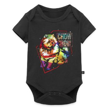 Chow Chow gift - Baby Premium short-sleeve bodysuit - black - Front