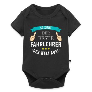 Lustige Fahrlehrer Fahrschullehrer Geschenk - Baby Premium Kurzarmbody - Schwarz - Vorne