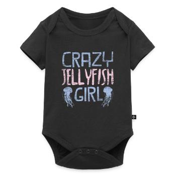 Qualle - Baby Premium Kurzarmbody - Schwarz - Vorne