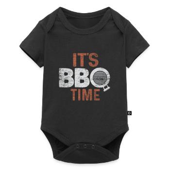 Grillen BBQ - Baby Premium Kurzarmbody - Schwarz - Vorne