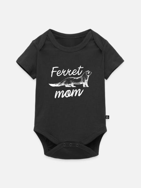 Frettchen - Baby Premium Kurzarmbody - Schwarz
