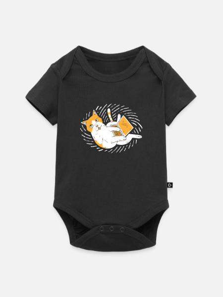 Computer - Baby Premium Kurzarmbody - Schwarz