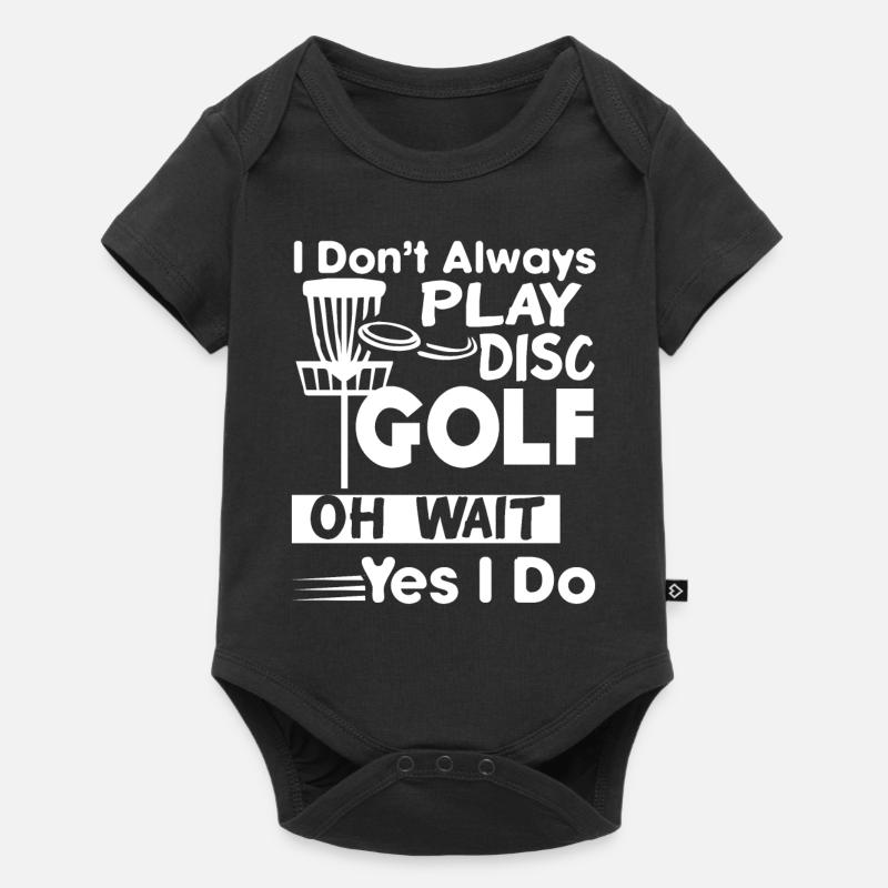 Disc Golf Spielen Sie immer Disc Golf - Baby Premium Kurzarmbody - Schwarz