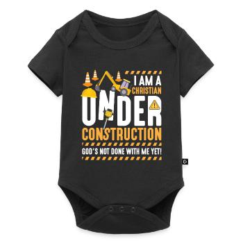 Christian god belief religion christ jesus - Baby Premium short-sleeve bodysuit - black - Front