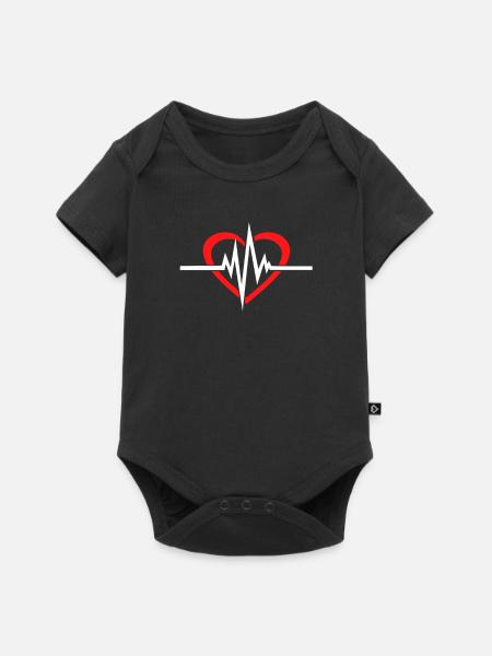 Pflegerin - Baby Premium Kurzarmbody - Schwarz