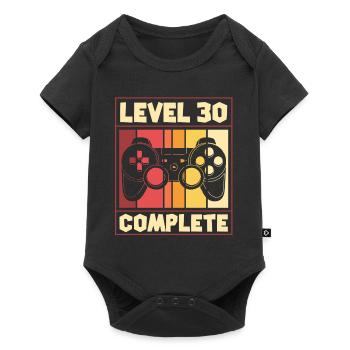 Level 30 complete - gaming, birthday - Baby Premium short-sleeve bodysuit - black - Front
