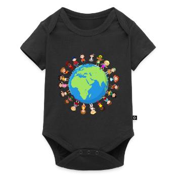 Journée De la Terre Écologistes Écologie Enfants - Body à manches courtes Premium Bébé - noir - Devant