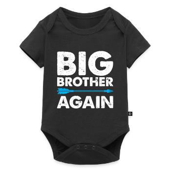 big Brother Again Brother To Be proud brother Shir - Baby Premium short-sleeve bodysuit - black - Front