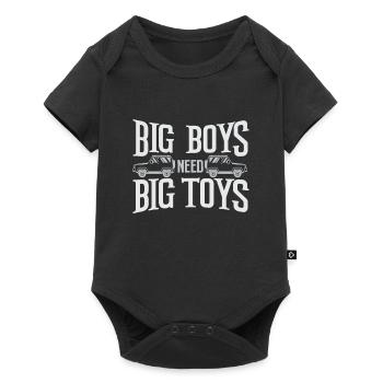Off-road vehicle - Baby Premium short-sleeve bodysuit - black - Front
