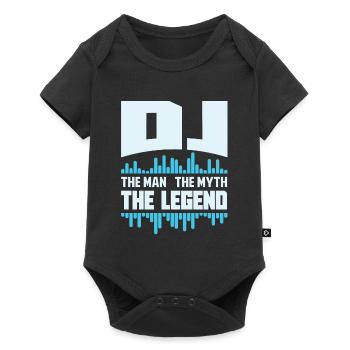 DJ - Baby Premium short-sleeve bodysuit - black - Front
