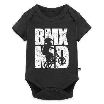 BMX child cyclist bike - Baby Premium short-sleeve bodysuit - black - Front