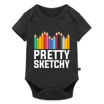 art - Baby Premium short-sleeve bodysuit - black - Front