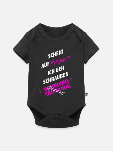 Tuning Tuner Schrauber girl - Baby Premium Kurzarmbody - Schwarz