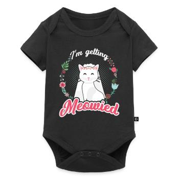 Je suis amoureux des chats Meowied - Body à manches courtes Premium Bébé - noir - Devant