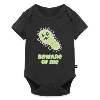 Beware of the virus - Baby Premium short-sleeve bodysuit - black - Front